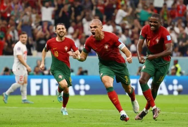 Portugal con 6 goles festeja,le gana a Suiza y pasa a 4tos